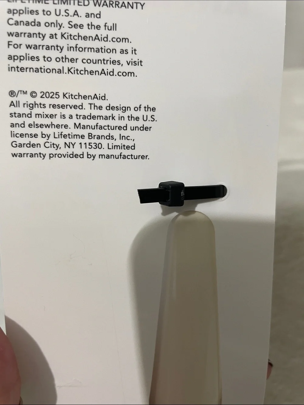 KitchenAid Cream and Black Y-Peeler with Blade Cover